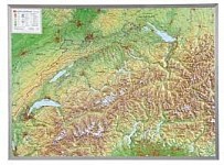 Schweiz 1 : 500 000 mit Aluminium Rahmen