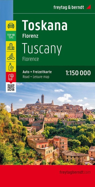 Toskana - Florenz, Autokarte 1:150.000