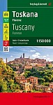 Toskana - Florenz, Autokarte 1:150.000