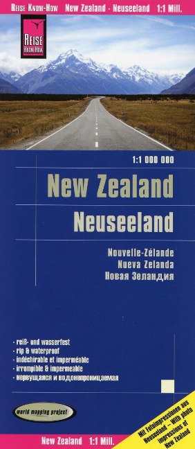 Reise Know-How Landkarte Neuseeland 1 : 1.000.000