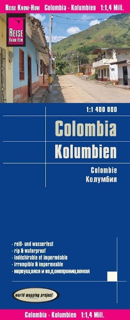 Reise Know-How Landkarte Kolumbien  1 : 1 400 000