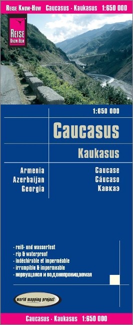 Reise Know-How Landkarte Kaukasus (1:650.000) : Armenien, Aserbaidschan, Georgien