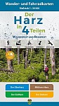 Der Harz in 4 Teilen. Wander- und Fahrradkartenset 1 : 30 000