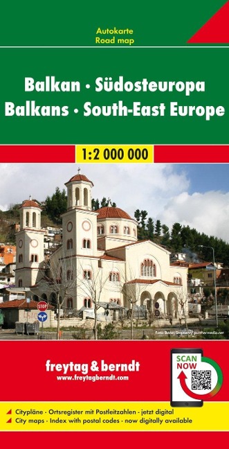 Balkan - Südosteuropa, Autokarte 1:2.000.000