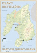 Whisky Distilleries Islay - Tasting Map
