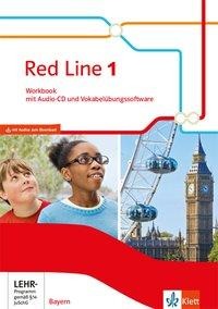 Red Line 1.Workbook mit Audios und Vokabelübungssoftware Klasse 5.  Ausgabe für Bayern ab 2017