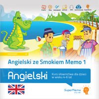 Angielski ze Smokiem Memo 1 Kurs słownictwa dla dzieci w wieku 4-6 lat (poziom podstawowy A0) Książka + kod dostępu