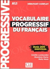 Vocabulaire progressif du Francais Niveau Débutant Complet A1.1 Podręcznik + CD