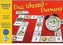 Das Uhrzeit-Domino Gra językowa z polską instrukcją i suplementem