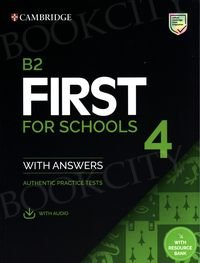 B2 First for Schools 4 (2021) Student's Book with Answers with Audio with Resource Bank