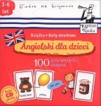 Angielski dla dzieci Karty obrazkowe. 100 pierwszych słów Książeczka + 104 kolorowe karty