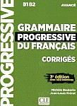 Grammaire Progressive du Francais Avancé 3e édition klucz