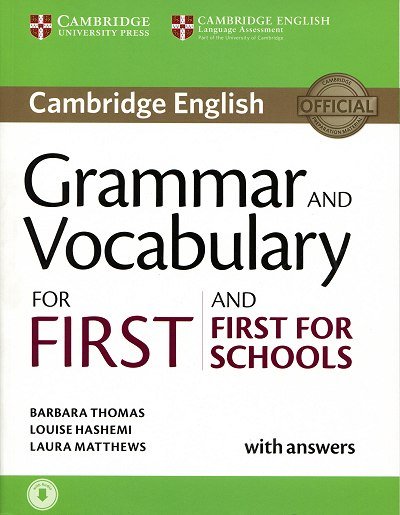 Grammar and Vocabulary for First and First for Schools Book with Answers & Audio Download